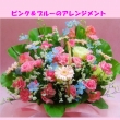 東京都杉並区フローラ花工房の花　Pink & Blue アレンジメント